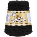 Lily Sugar'n Cream Yarn - Cones - Black