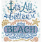 Imaginating Counted Cross Stitch Kit 10"X10" Life is Better at the Beach (14 Count)*