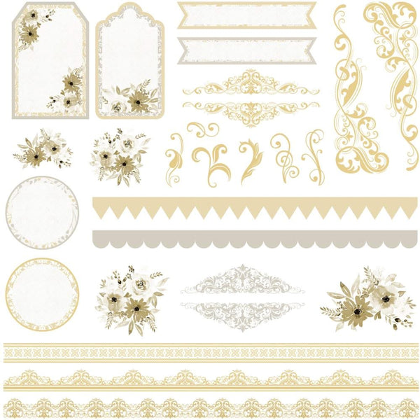 Little Birdie Cardstock 12"x 12" 12/Pkg - Amor Mio