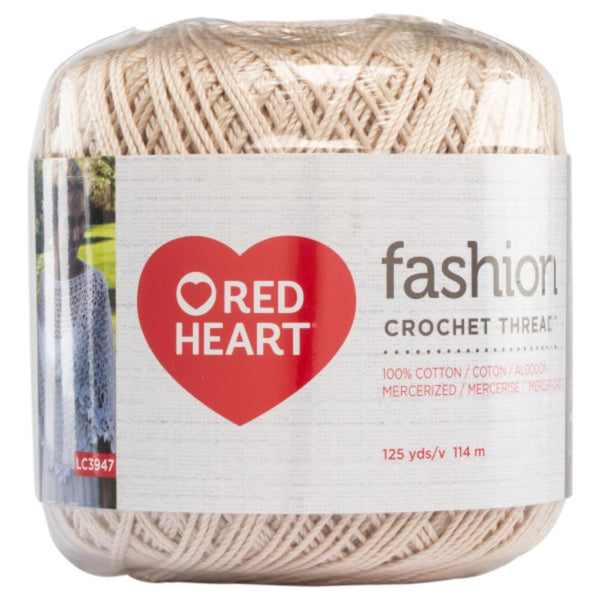 Red Heart Fashion Crochet Thread Size 3 - Natural*