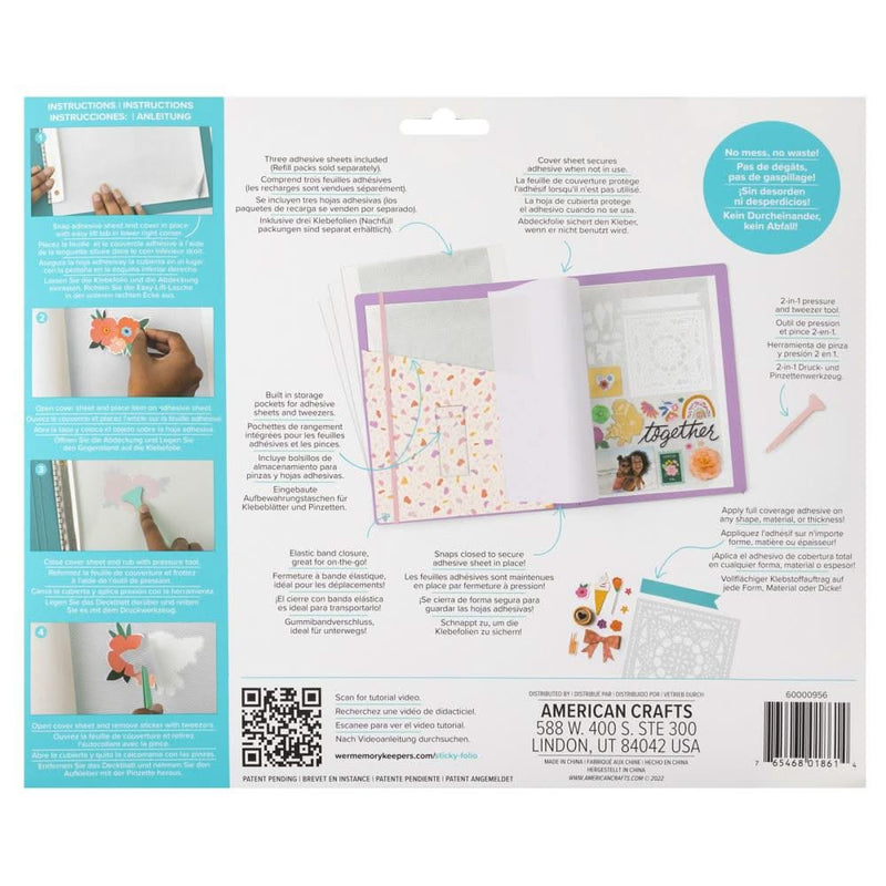 We R Memory Keepers Sticky Folio 8.5"X11" - Lilac*