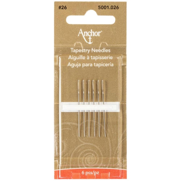 Anchor Tapestry Hand Needles 6 pack  - Size 26