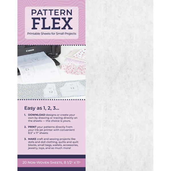 C&T Pattern Flex Nonwoven Inkjet Sheets 8.5"x 11" 20/Pkg