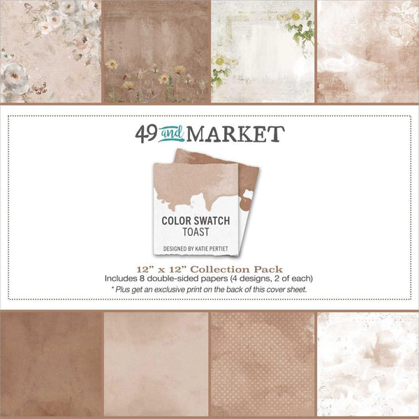 49 And Market Collection Pack 12"x 12" - Color Swatch: Toast