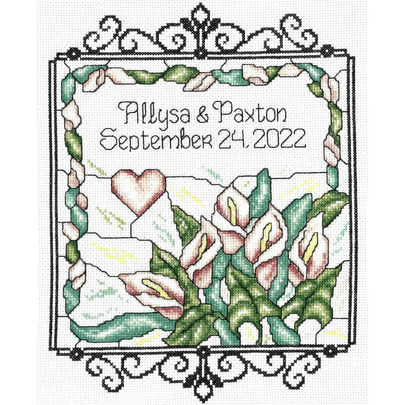 Imaginating Counted Cross Stitch Kit 8"X11" Calla Lily Wedding (14 Count)*
