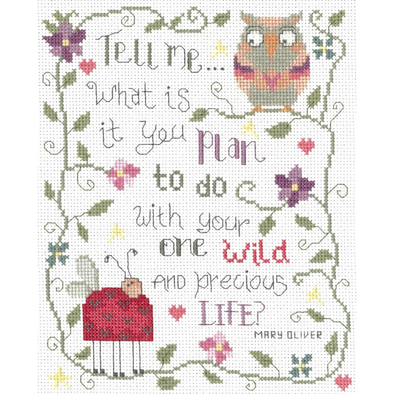 Imaginating Counted Cross Stitch Kit 7"X8" Wild & Precious Life (14 Count)*