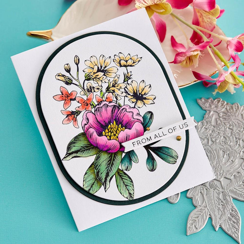 Spellbinders BetterPress Letterpress System Press Plates Pressed Bouquet 1/Pkg*