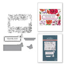 Spellbinders BetterPress Letterpress Press Plates &  Dies Set Butterfly Garden 2/Plates &  3/Dies
