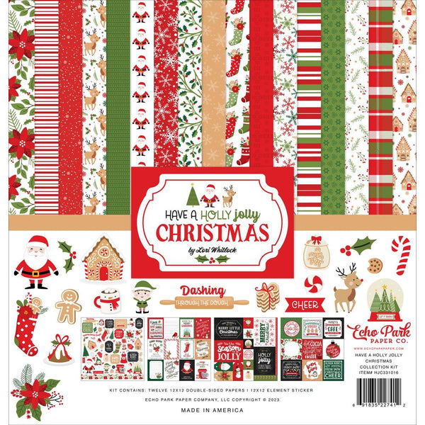 Echo Park Collection Kit 12"X12" Have A Holly Jolly  Christmas