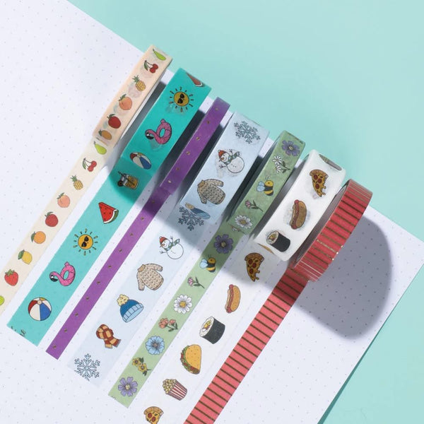 Happy Planner Washi Tape 7 pack  All The Things Icons*