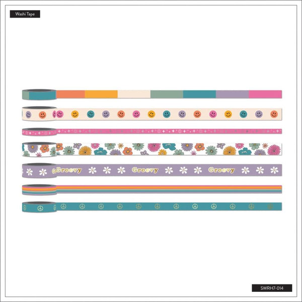 Happy Planner Washi Tape 7 pack  Decades 70s*