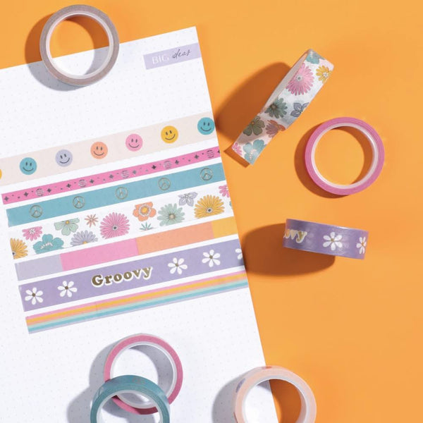 Happy Planner Washi Tape 7 pack  Decades 70s*