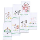 Jack Dempsey Stamped Decorative Hand Towels 17"x28" 7 pack  The Countryside*