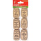 Little Birdie Kraft Printed Mason Jar Tags 6 pack  Merry Christmas*
