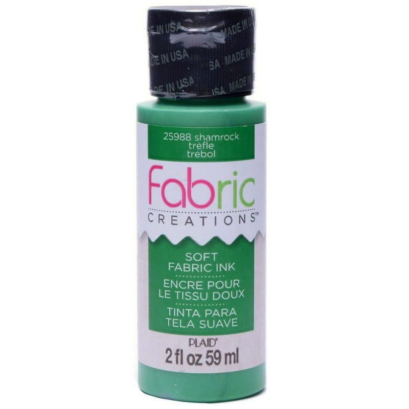 Plaid Fabric Creations Soft Fabric Ink 2oz. - Shamrock*