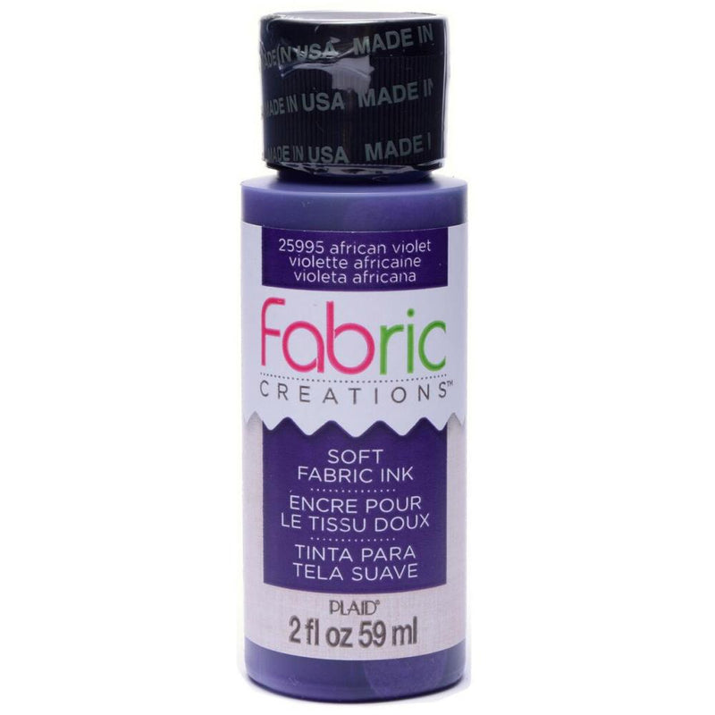 Plaid Fabric Creations Soft Fabric Ink 2oz. - African Violet*