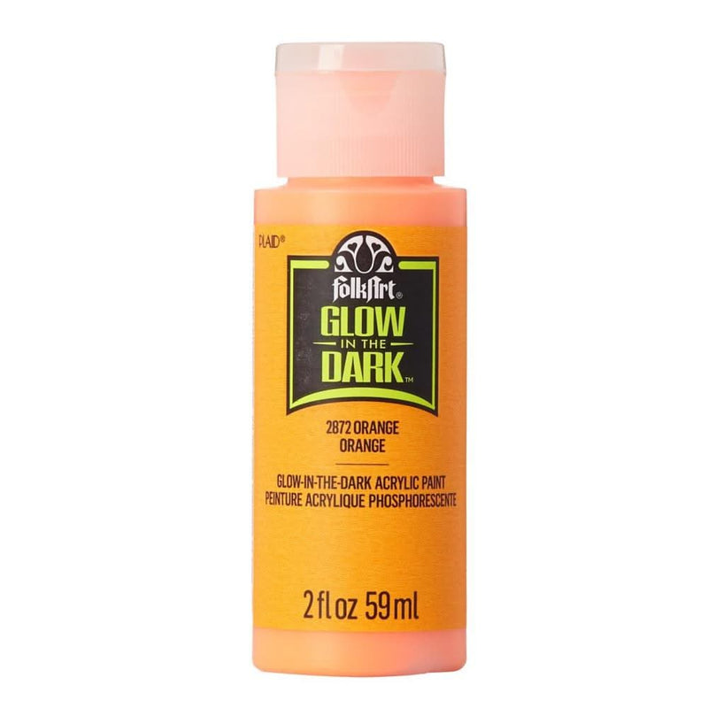 FolkArt Glow-in-the-Dark Acrylic Colours 2oz - Orange