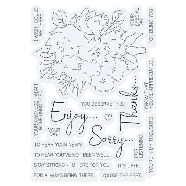Tonic Studios Die, Stamp & Stencil Collection Splendiferous Corsage*
