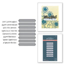 Spellbinders BetterPress Plate & Die Set Fancy Sentiment Strips
