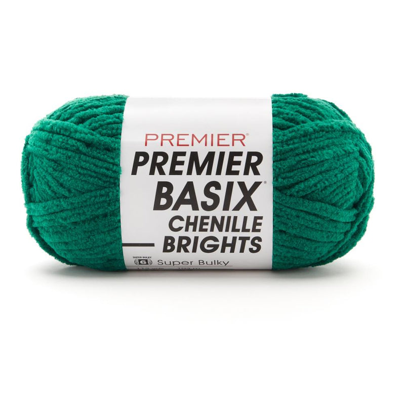 Premier Basix Chenille Brights Yarn - Emerald