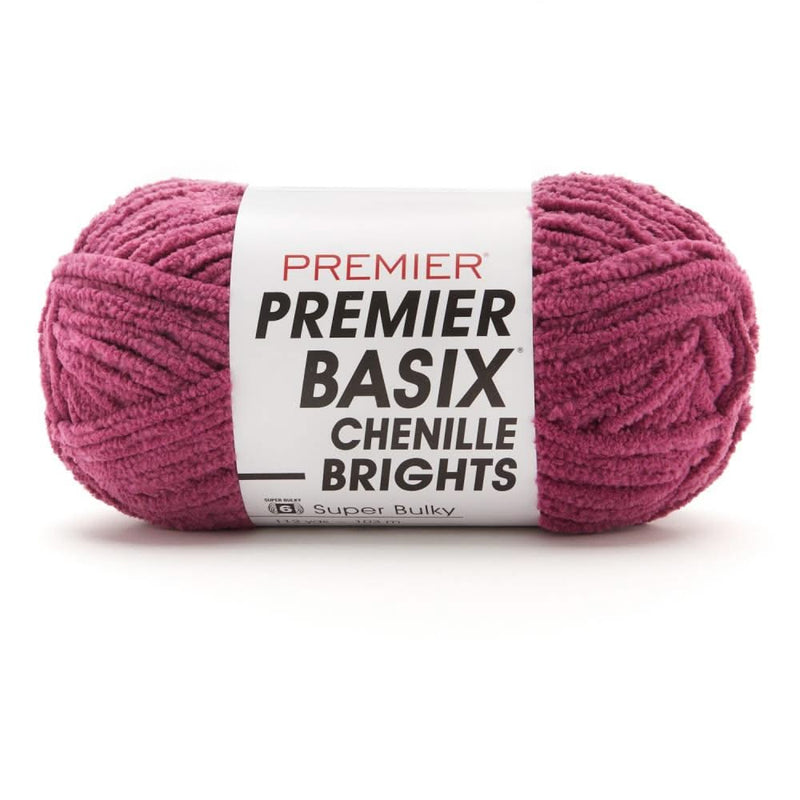 Premier Basix Chenille Brights Yarn - Orchid