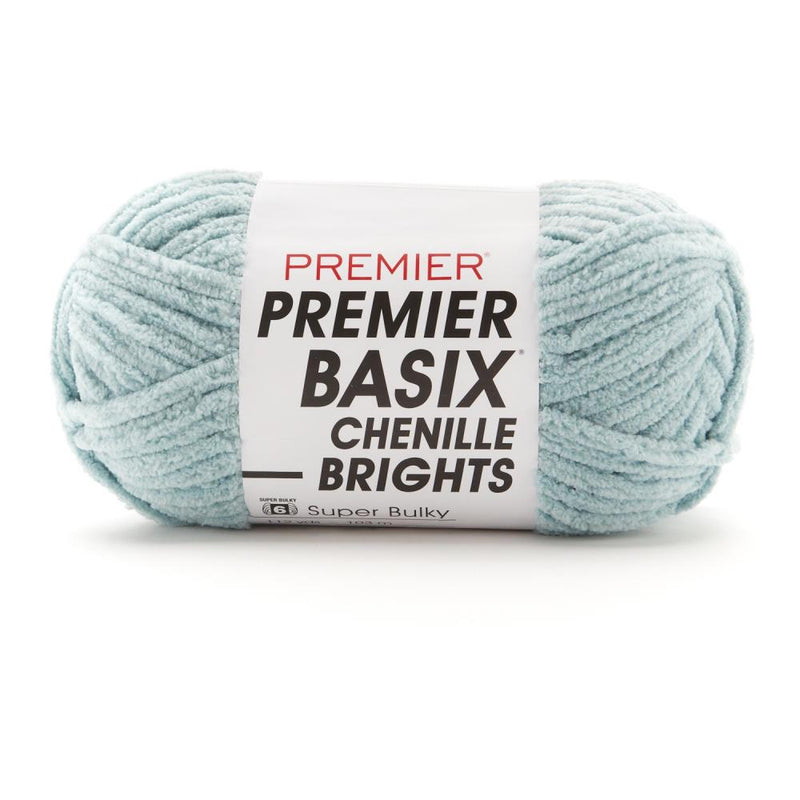 Premier Basix Chenille Brights Yarn - Seafoam