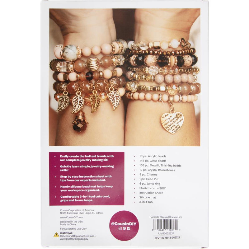 Cousin DIY Rondelle Bead Bracelet Making Kit Gold*