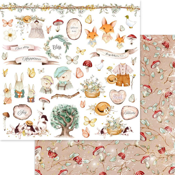 Memory Place My Family Double-Sided Paper Pack 6"X6" 24 pack  My Family*