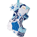 Bucilla Felt Stocking Applique Kit 18" Long Arctic Santa & Friends*