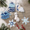 Bucilla Felt Ornaments Applique Kit Set Of 6 Arctic Santa & Friends*