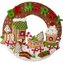 Bucilla Felt Wreath Applique Kit 15" Round Gingerbread Express*
