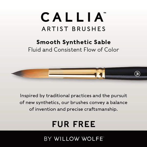 Willow Wolfe Callia Artist Round Brush 12*