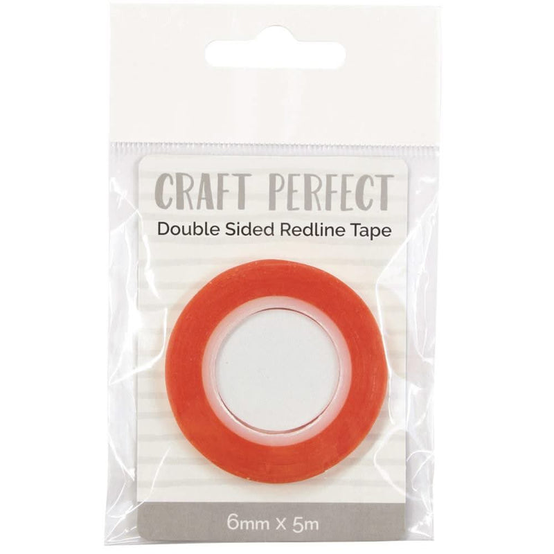 Craft Perfect Redline Tape 6mm x 5m - Clear