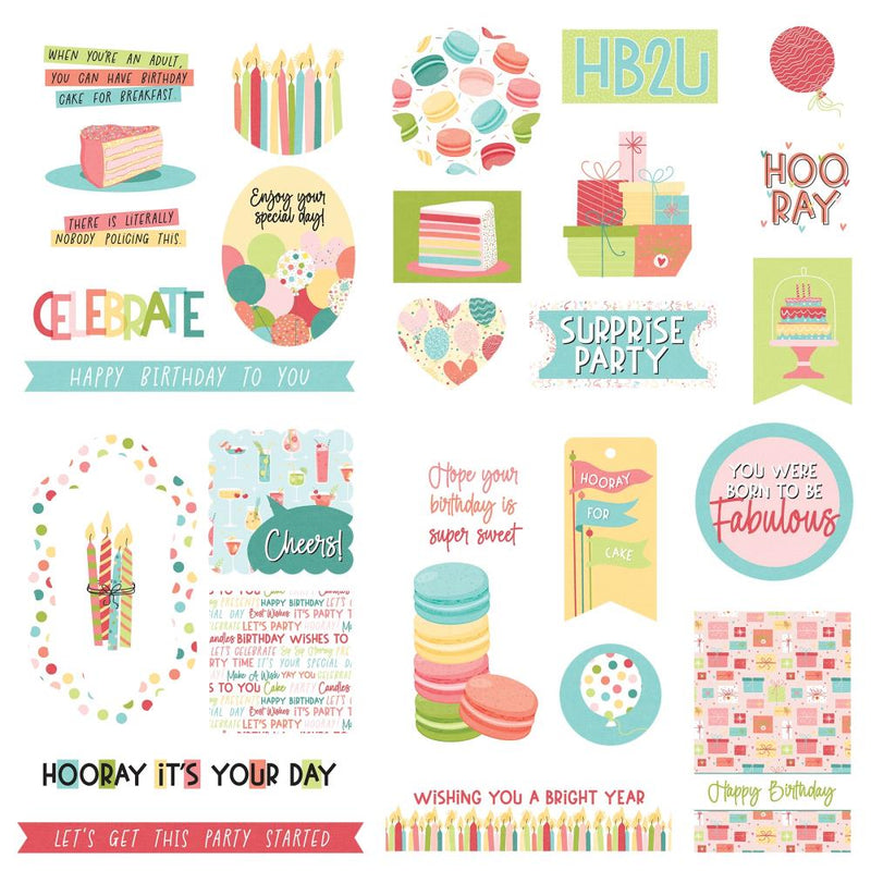 Photoplay Paper Birthday Bash Ephemera Cardstock Die-Cuts