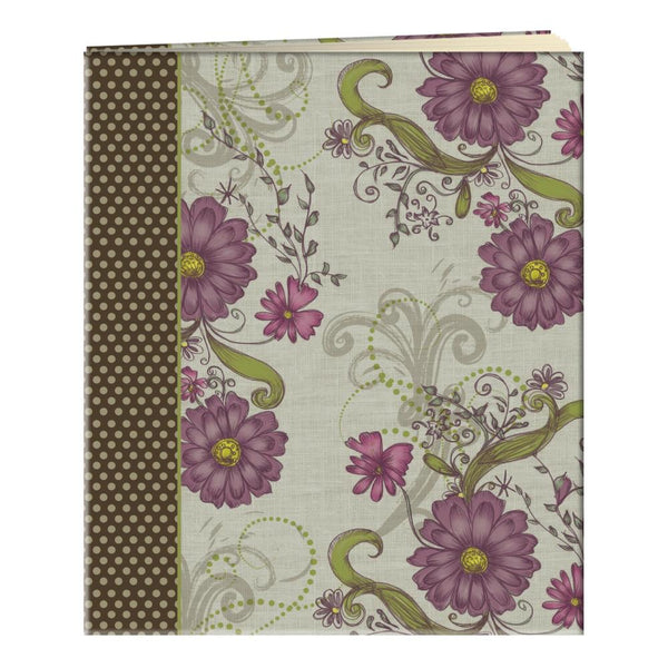 Pioneer Post Bound Album With Buff Pages 11.75"X14" Berry Blossom