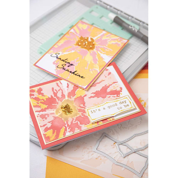Sizzix A6 Layered Cosmopolitan Stencils By Stacey Park 4/Pkg - Floral Impressions*
