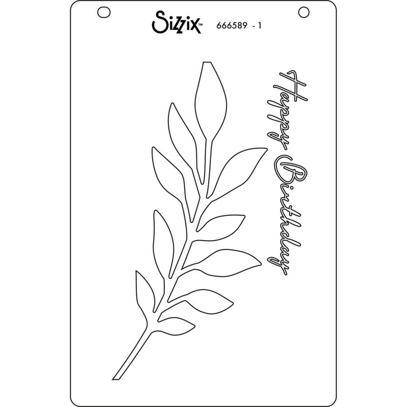 Sizzix A6 Layered Cosmopolitan Stencils By Stacey Park 4/Pkg - Frond