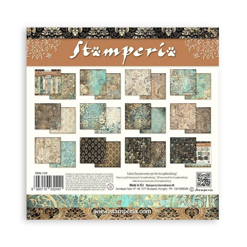 Stamperia Backgrounds Double-Sided Paper Pad 12"x 12" 10/Pkg - Sir Vagabond In Fantasy World