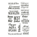 Sara Signature Enchanted Ocean Clear Acrylic Stamps 6"X4" Best Fishes