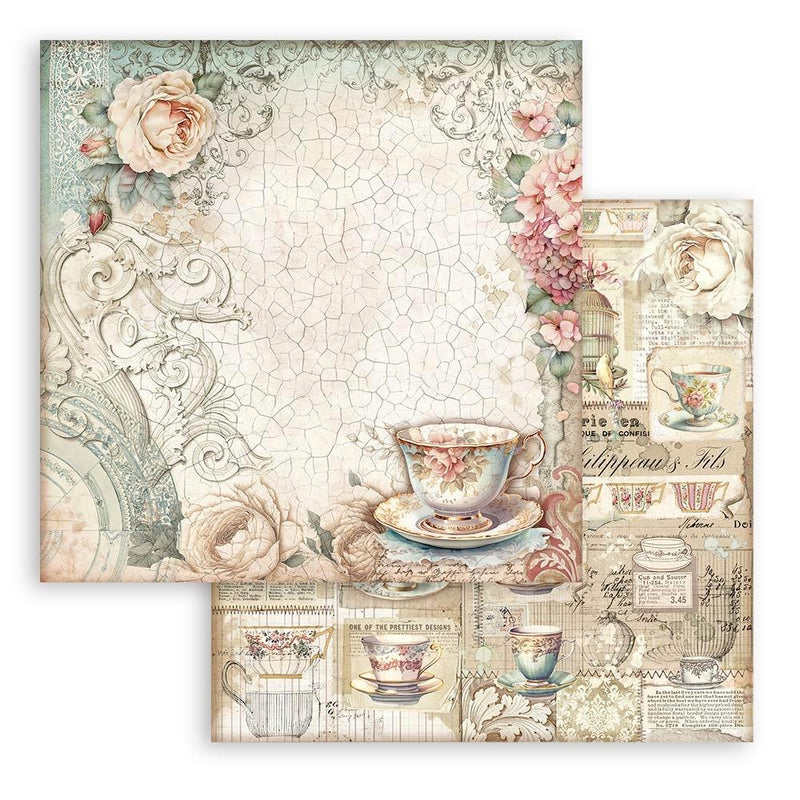 Stamperia Backgrounds Double-Sided Paper Pad 12"x 12" 10/Pkg - Brocante Antiques