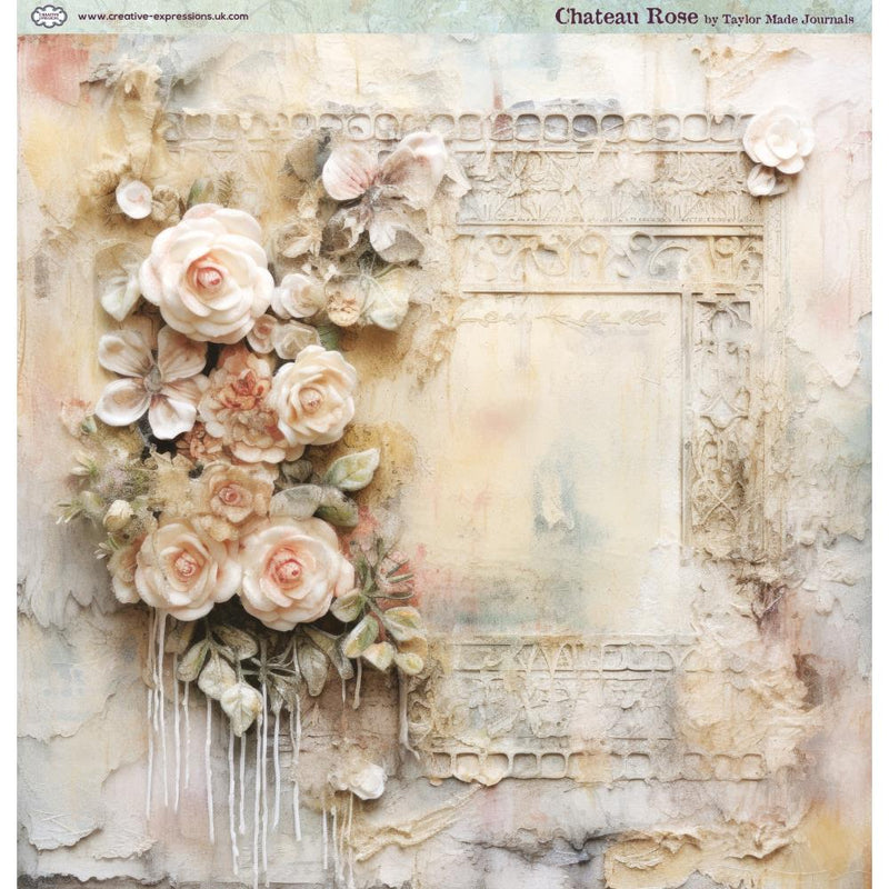 Creative Expressions Taylor Made Journals Double-Sided Paper Pad 8"x 8" - Chateau Rose