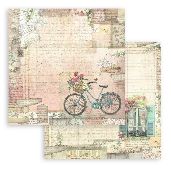 Stamperia Double-Sided Paper Pad 8"x 8" 10/Pkg - Garden