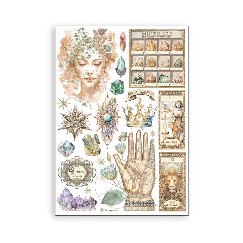 Stamperia A5 Washi Pad 8/Pkg - Fortune
