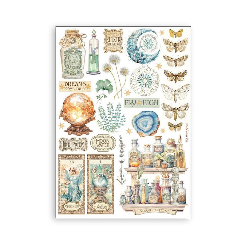 Stamperia A5 Washi Pad 8/Pkg - Fortune
