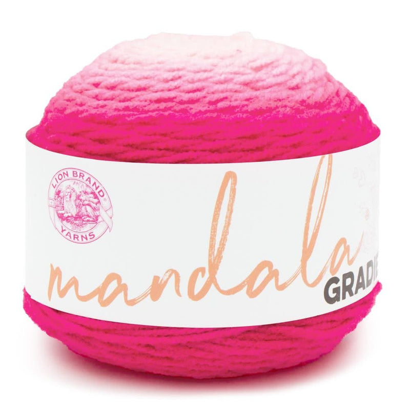 Lion Brand Mandala Gradient Yarn - Hot Pink