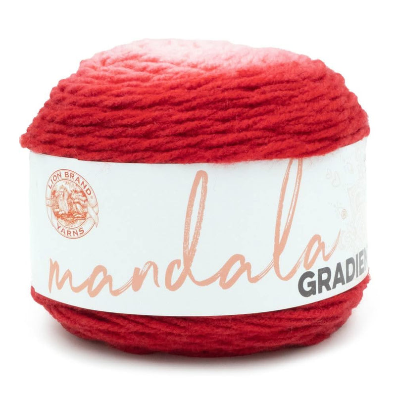 Lion Brand Mandala Gradient Yarn - Red