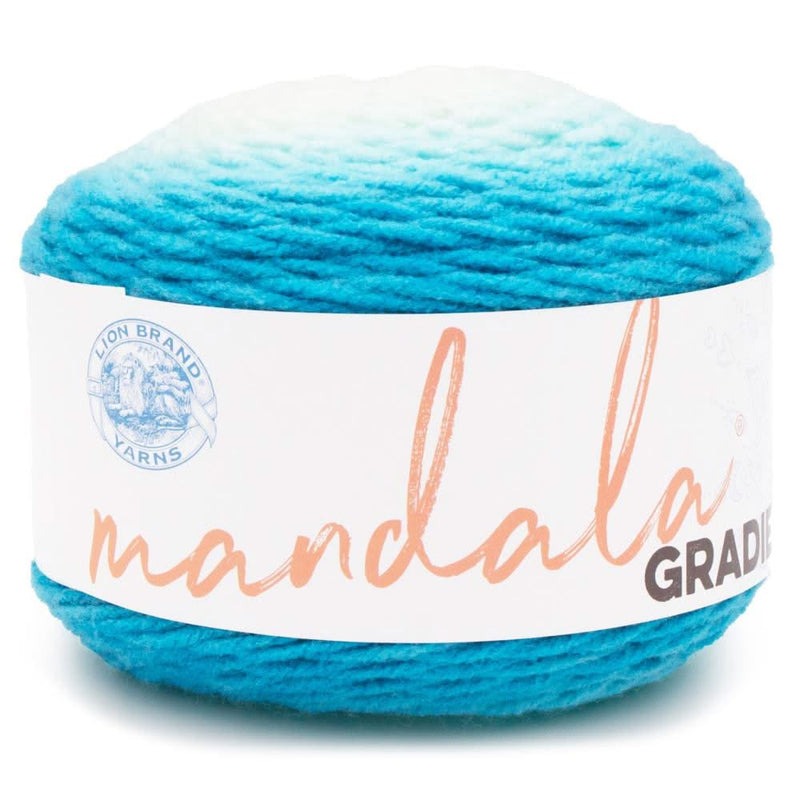 Lion Brand Mandala Gradient Yarn - Aqua