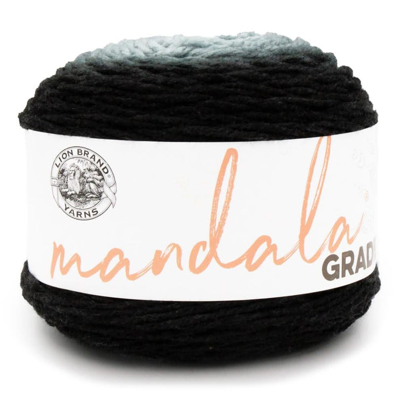Lion Brand Mandala Gradient Yarn - Black