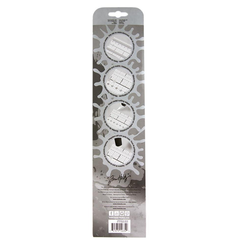 Tim Holtz Media Ruler 12"X2"