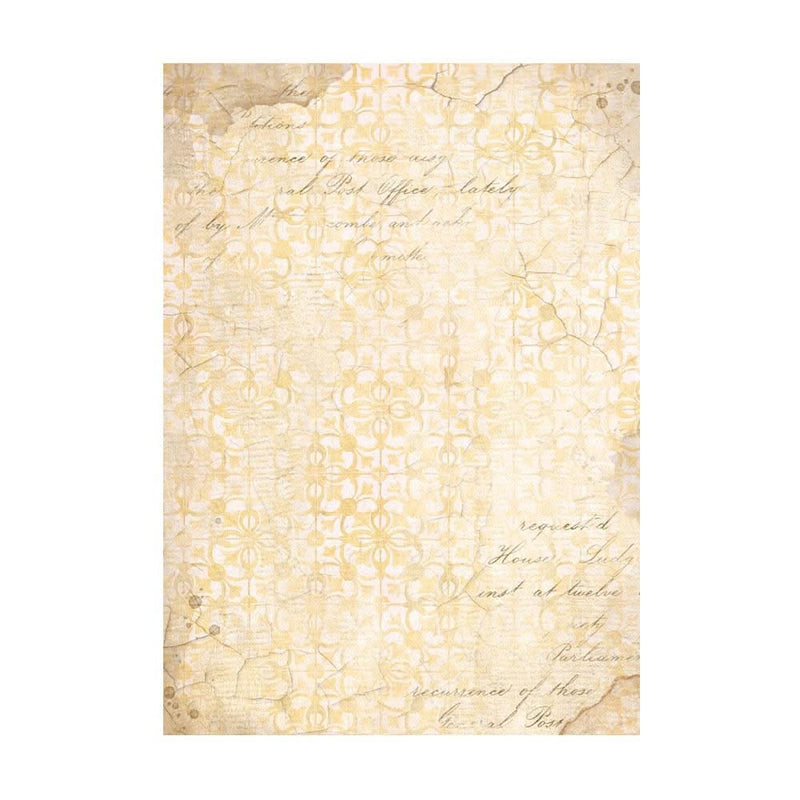 Stamperia Assorted Rice Paper Backgrounds A6 8/Sheets - Golden Harmony